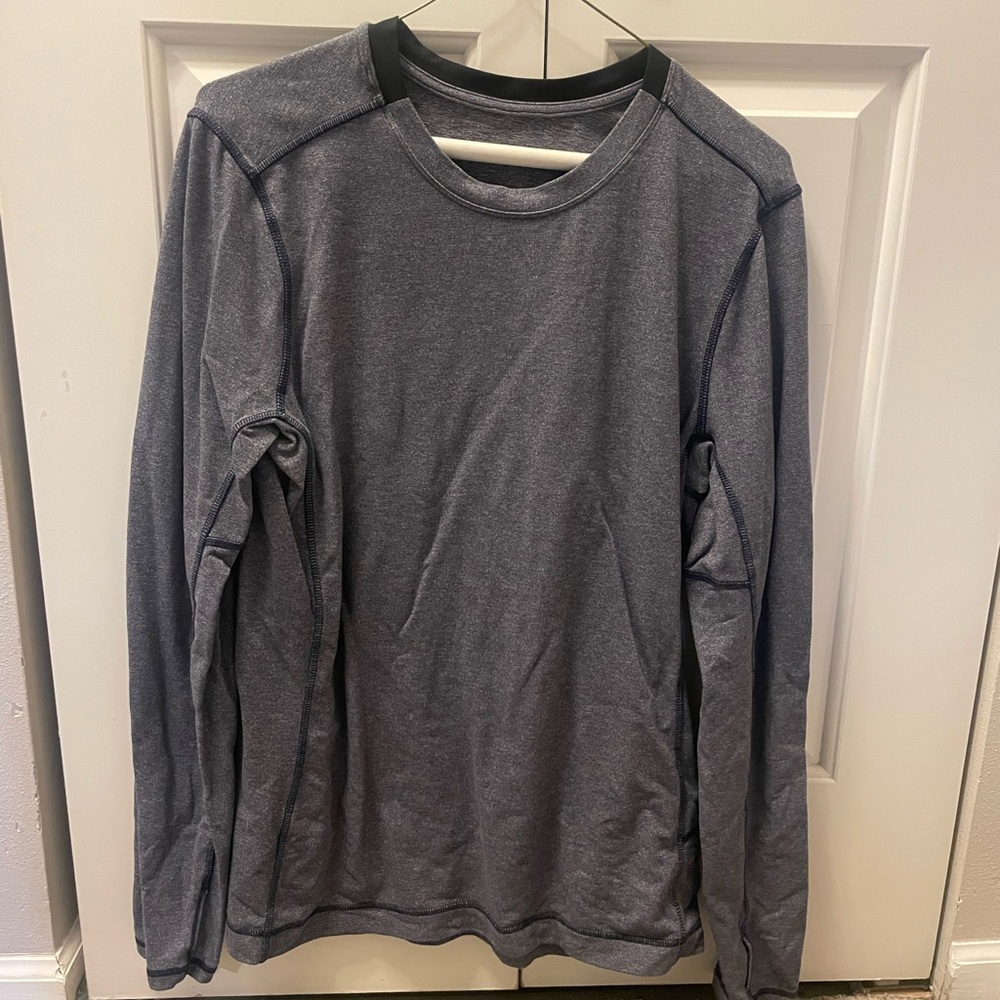 lululemon athletica Charcoal Long Sleeve Tee
